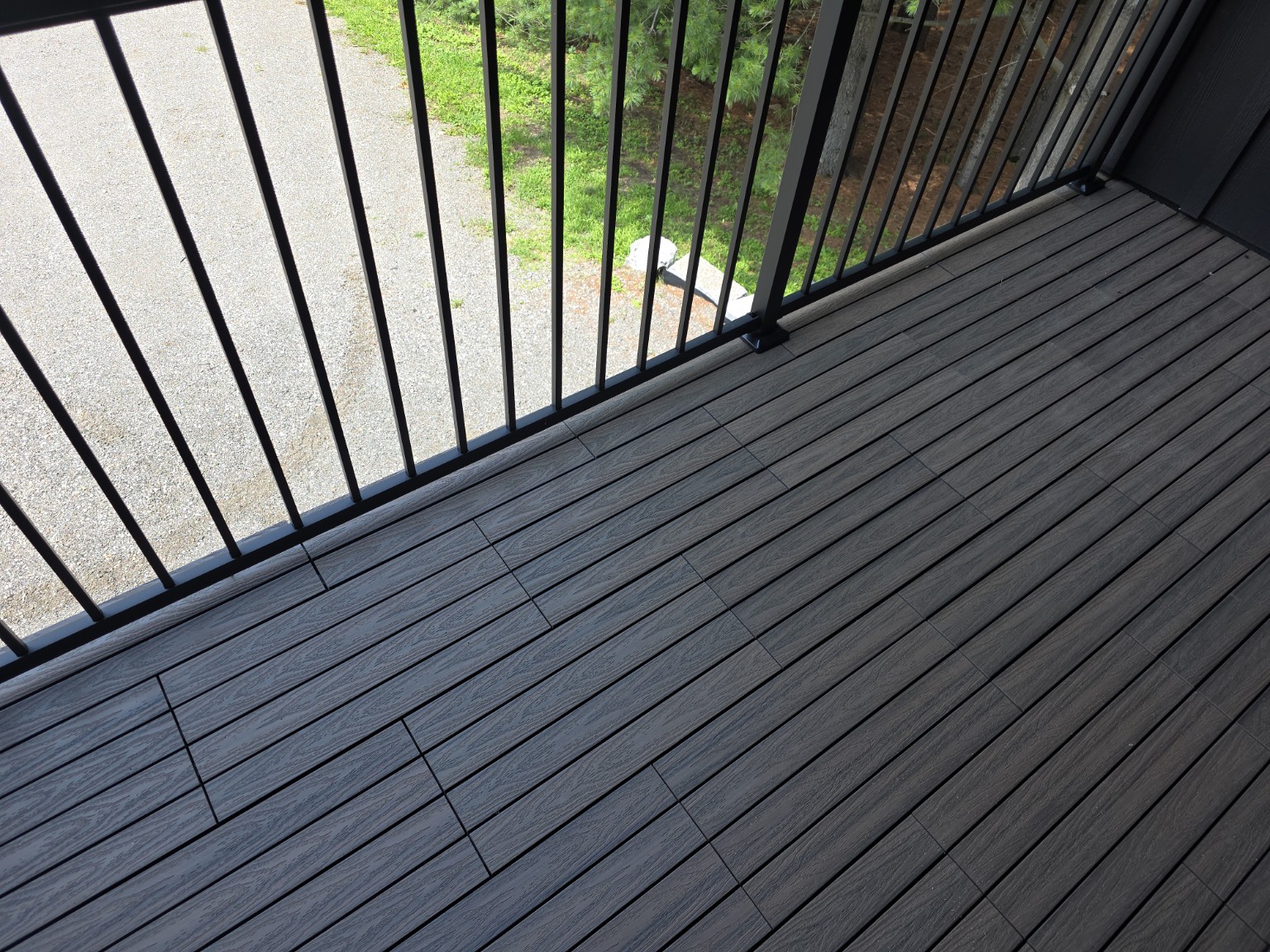 Exterior deck tile detail