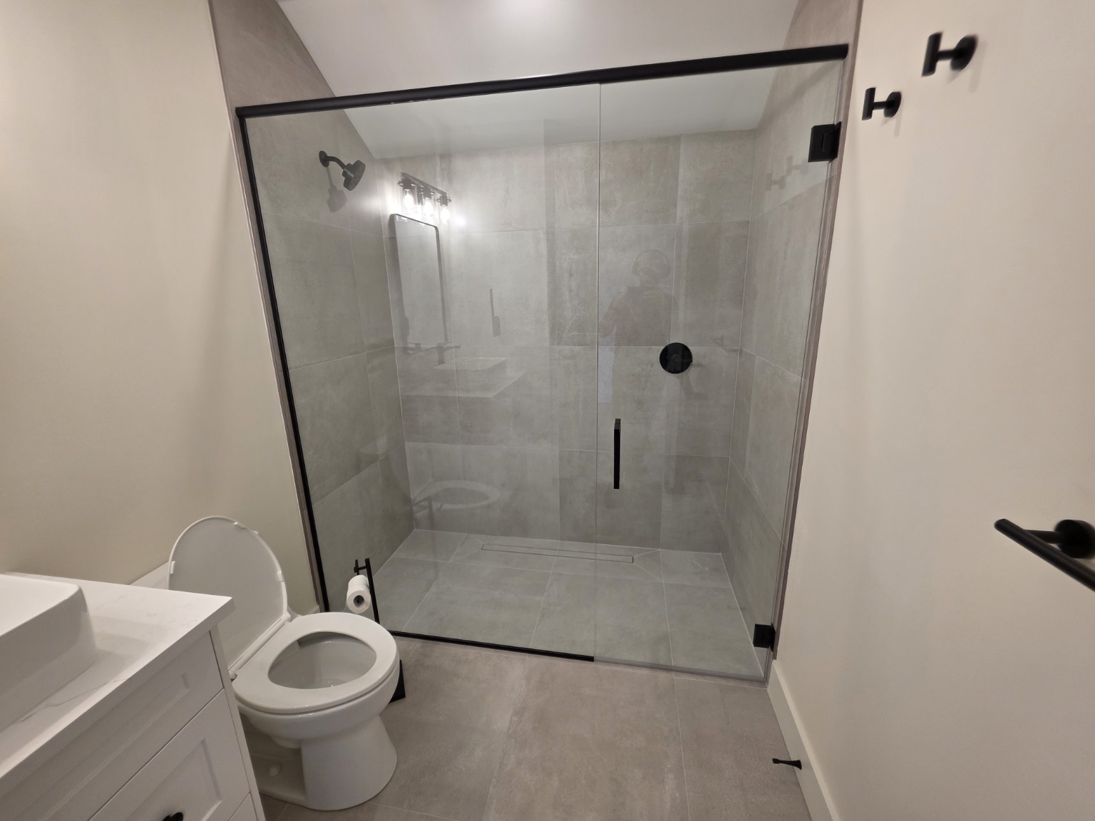 Luxury tiled shower renovation