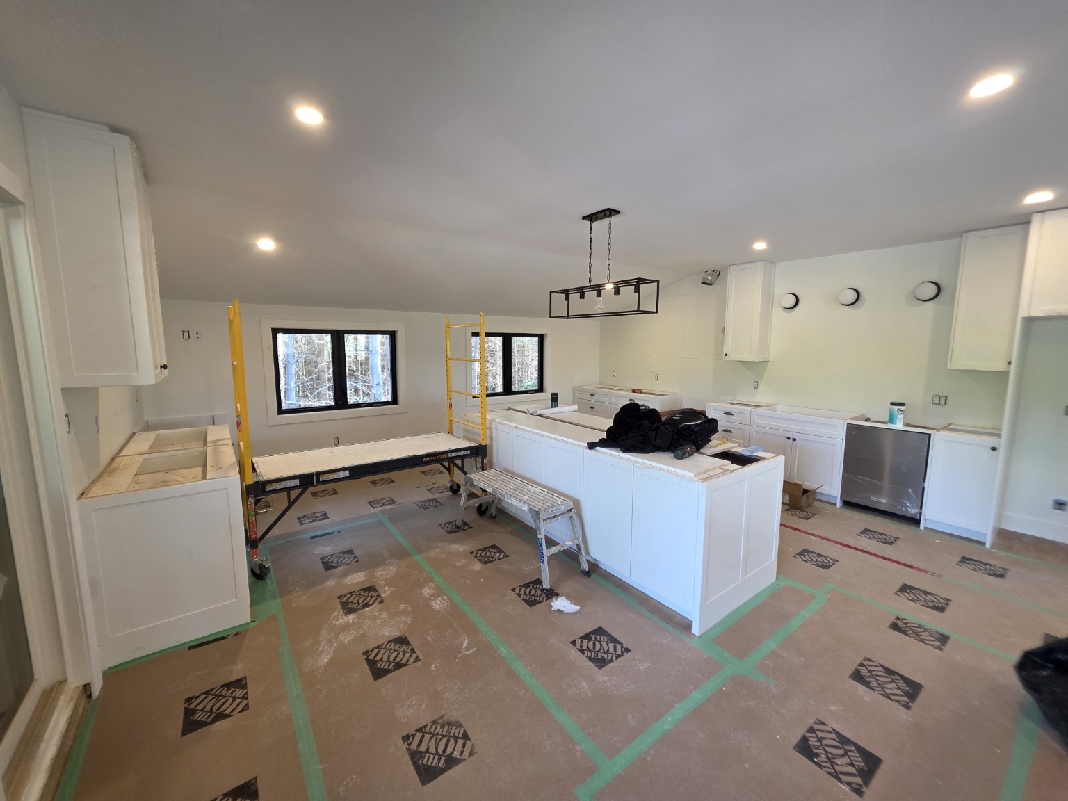 Kitchen renovation work in progress